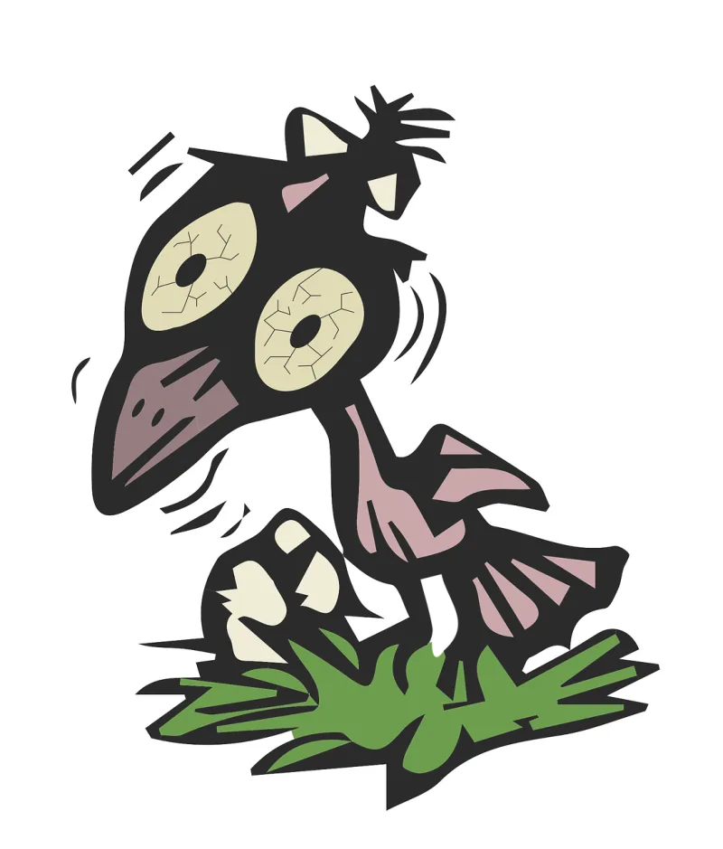 Bird Dinosaur Artwork Stickdatei – Tiere