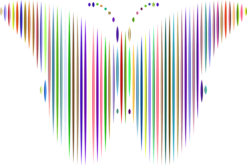 Stylized Butterfly Insect Stickdatei – Tiere