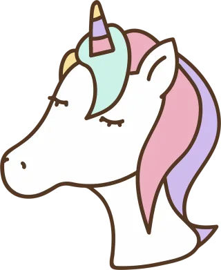 Unicorn Cute Hand-drawn Stickdatei