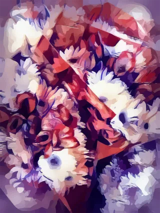 Flowers Bouquets Nature Stickdatei