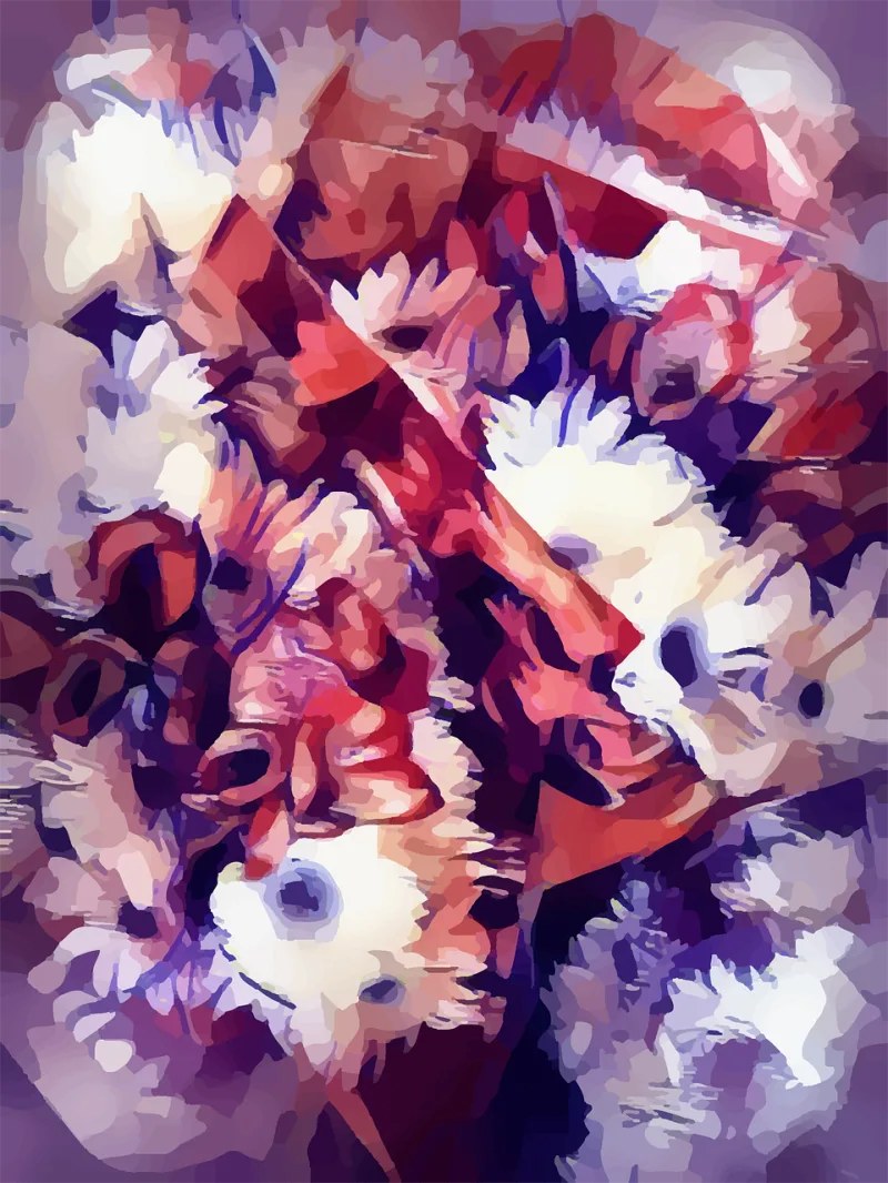 Flowers Bouquets Nature Stickdatei – Blumen