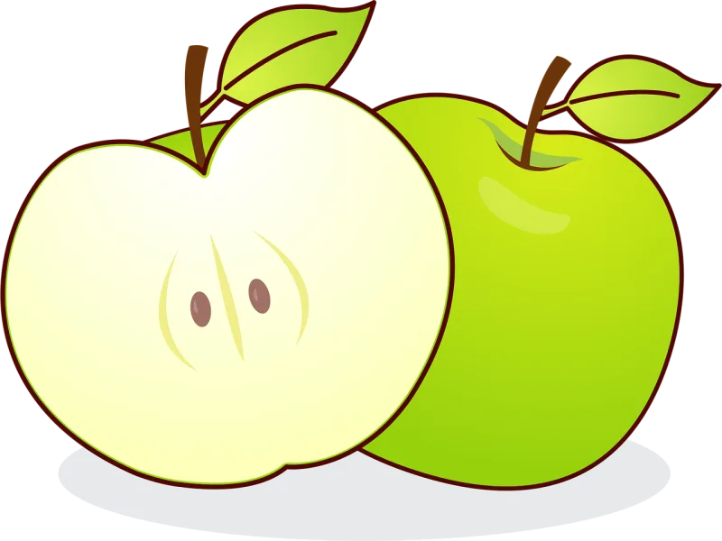 Apple Green apple Fruit Stickdatei – Essen & Trinken