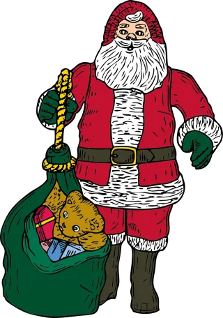 Santa claus Christmas Xmas Stickdatei