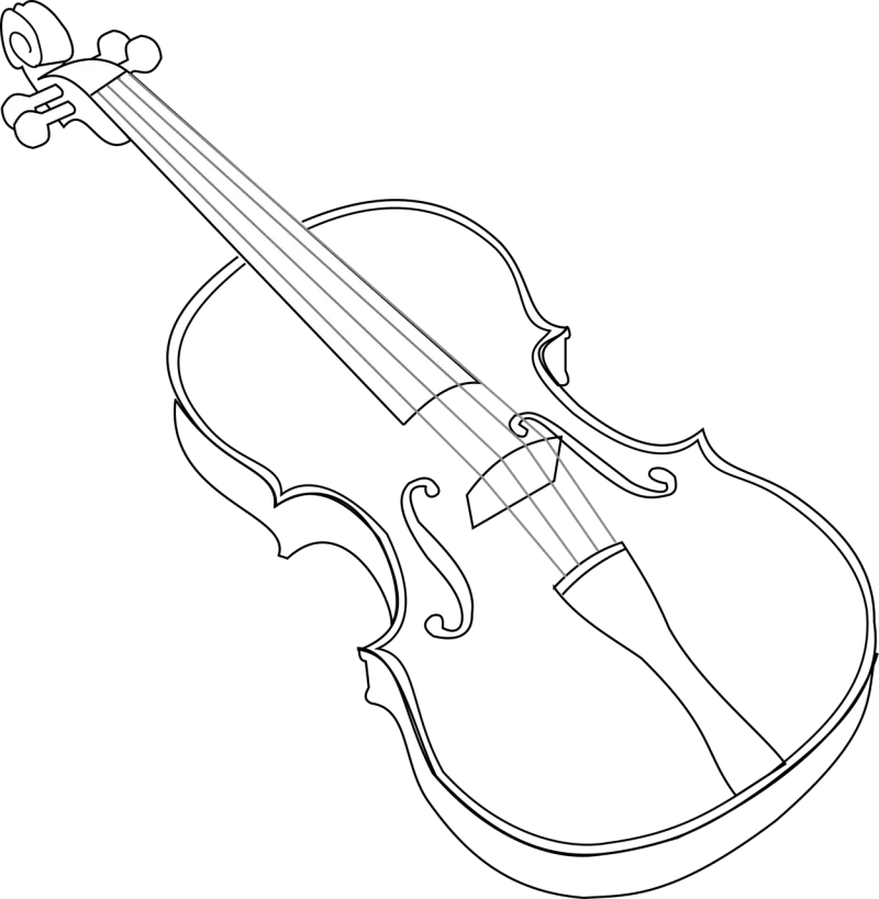 Violin Musical Instrument Stickdatei – Musik
