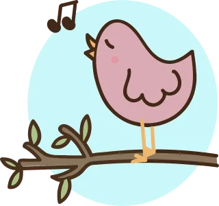 Bird To sing Hyip Stickdatei