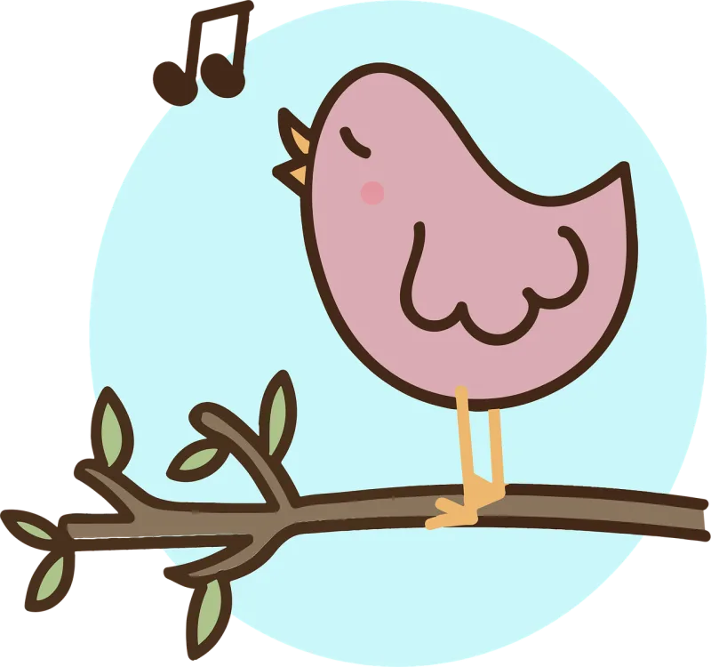Bird To sing Hyip Stickdatei – Natur