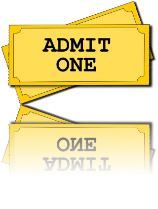 Ticket Movie Admission Stickdatei