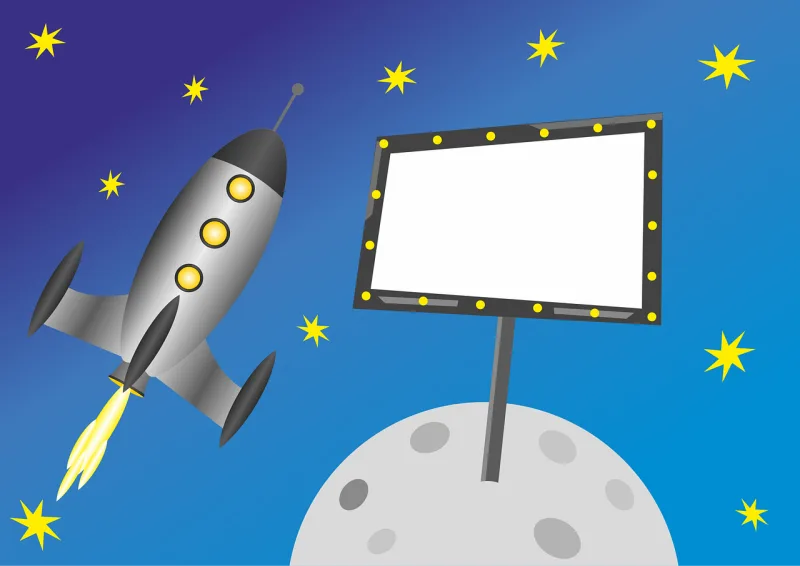 Rocket Spaceship Space Stickdatei – Kinder