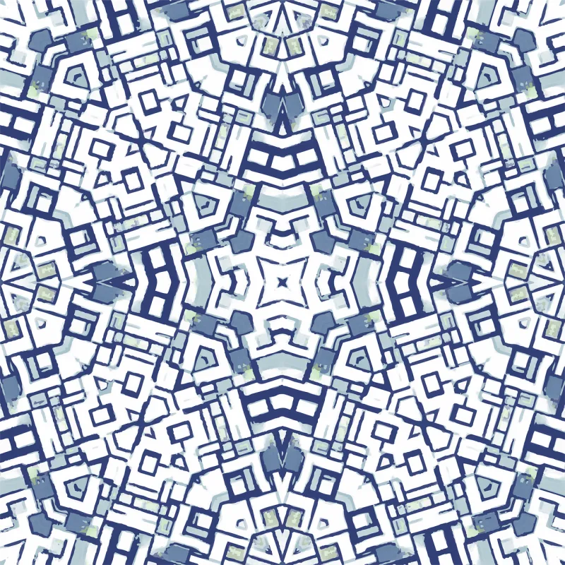 Blue Seamless Tile Stickdatei – Natur