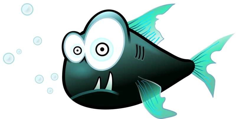 Fish Piranha Nature Stickdatei – Tiere