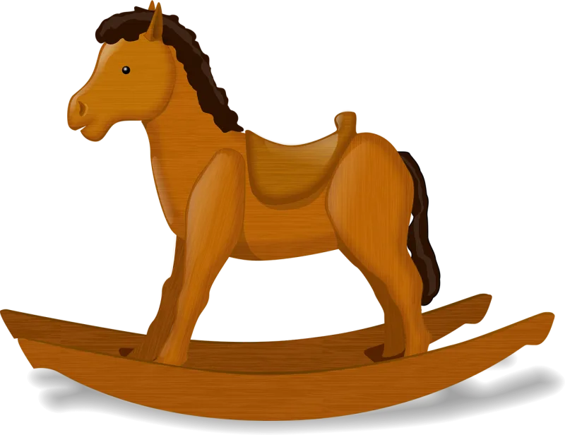 Rocking horse Child's toy Horse Stickdatei – Tiere