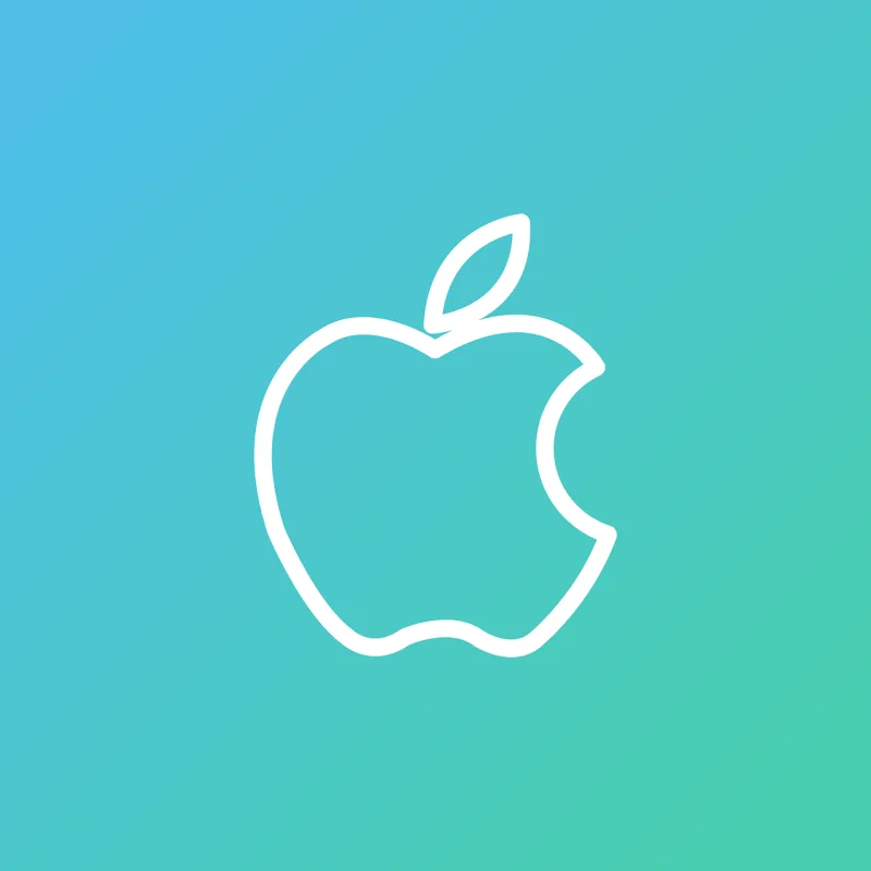 Apple Apple icon Apple logo Stickdatei – Essen & Trinken
