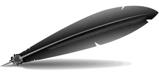 Quill Feather Pen Stickdatei