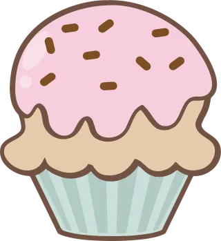Cupcake Happy birthday Dessert Stickdatei