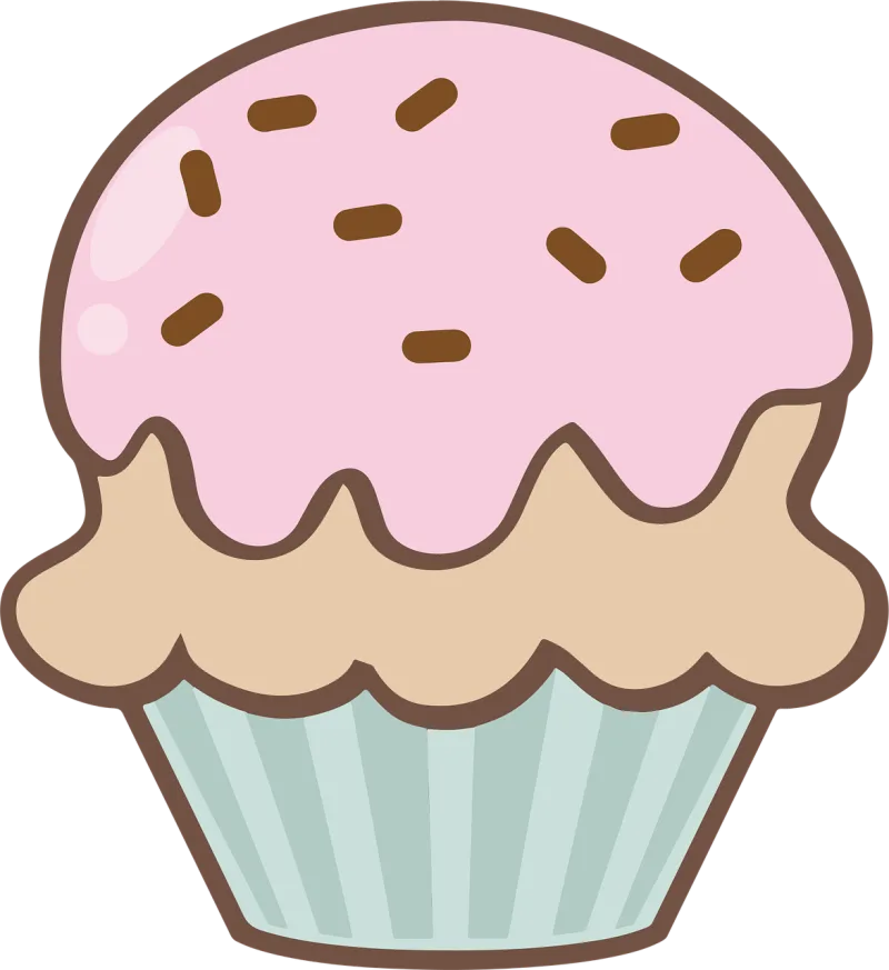 Cupcake Happy birthday Dessert Stickdatei – Kinder