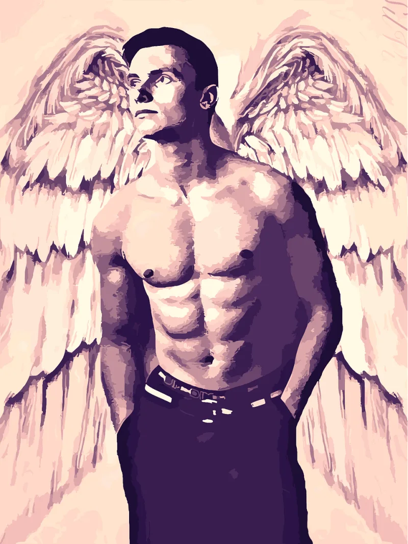 Angel Man God Stickdatei – Herzen & Liebe