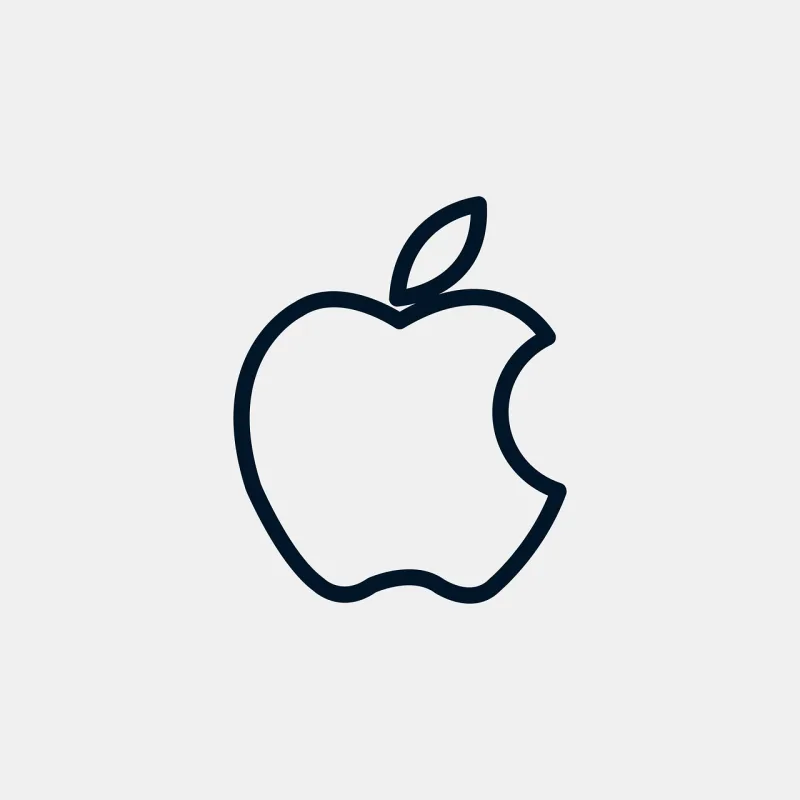 Apple Apple icon Apple logo Stickdatei – Essen & Trinken