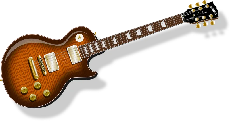 Electric Guitar Instrument Stickdatei – Musik