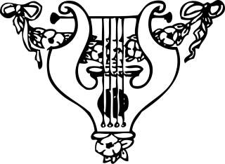 Lyre Instrument Musical Stickdatei