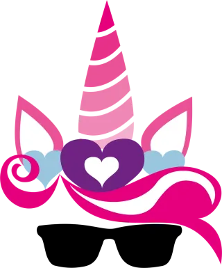 Unicorn Unicorn crown Flower crown Stickdatei