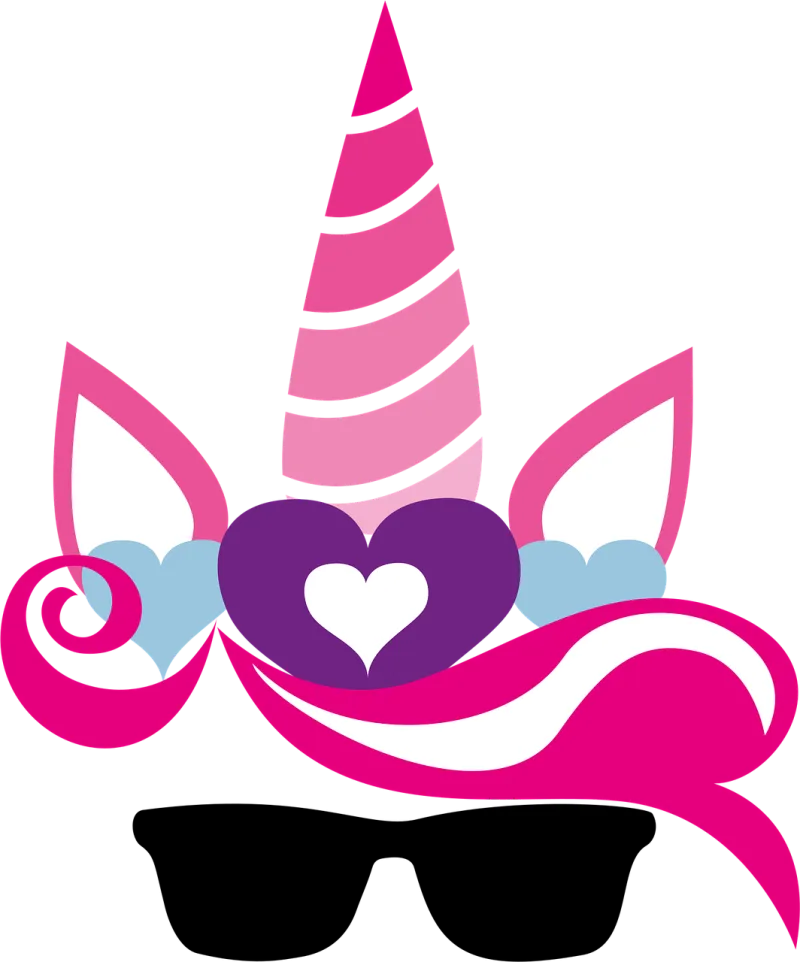 Unicorn Unicorn crown Flower crown Stickdatei – Kinder