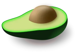 Avocado Fruit Green Stickdatei