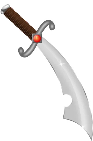 Scimitar Blade Weapon Stickdatei – Kinder