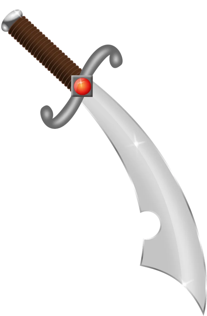 Scimitar Blade Weapon Stickdatei – Kinder