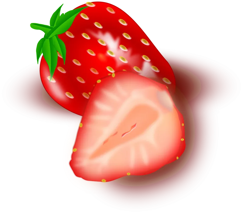 Strawberry Fruits Sliced Stickdatei – Essen & Trinken