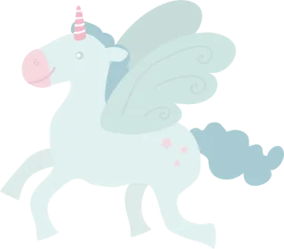 Unicorn Fly Winged Stickdatei