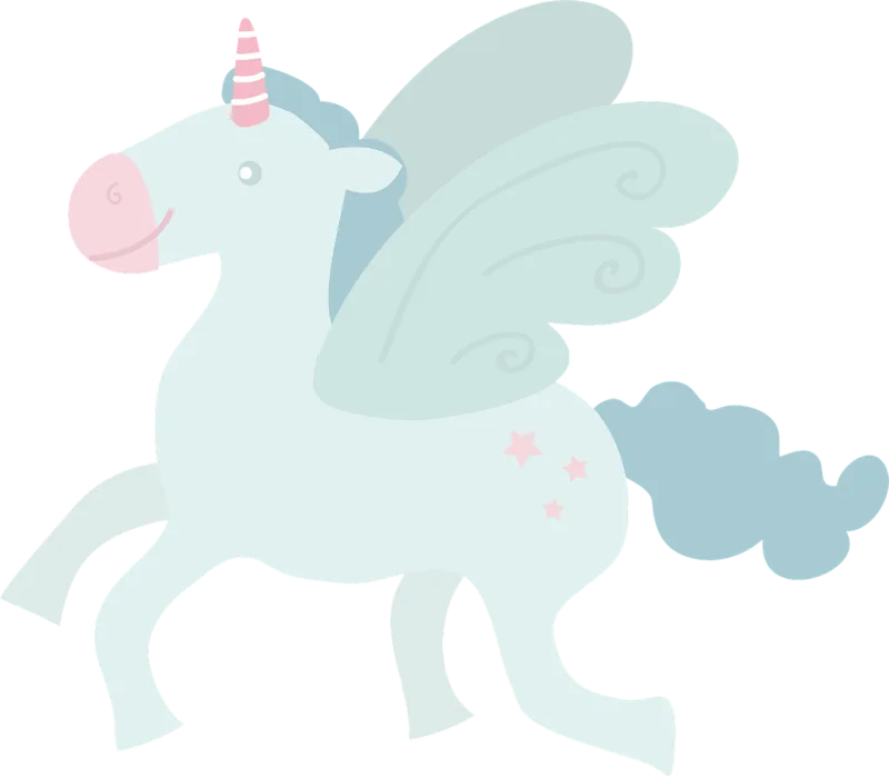 Unicorn Fly Winged Stickdatei – Kinder