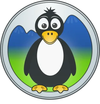 Penguin Mountains Green Stickdatei