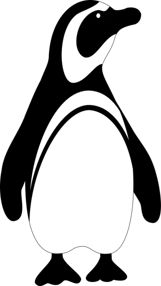 Penguin Standing Animal Stickdatei