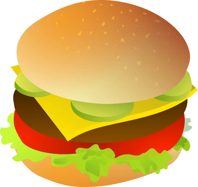 Cheeseburger Meat Bun Stickdatei – Essen & Trinken