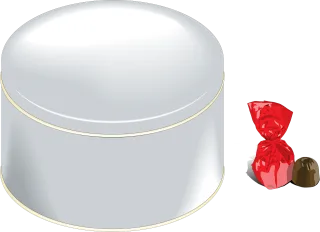 Candy Wrapped Chocolate Stickdatei