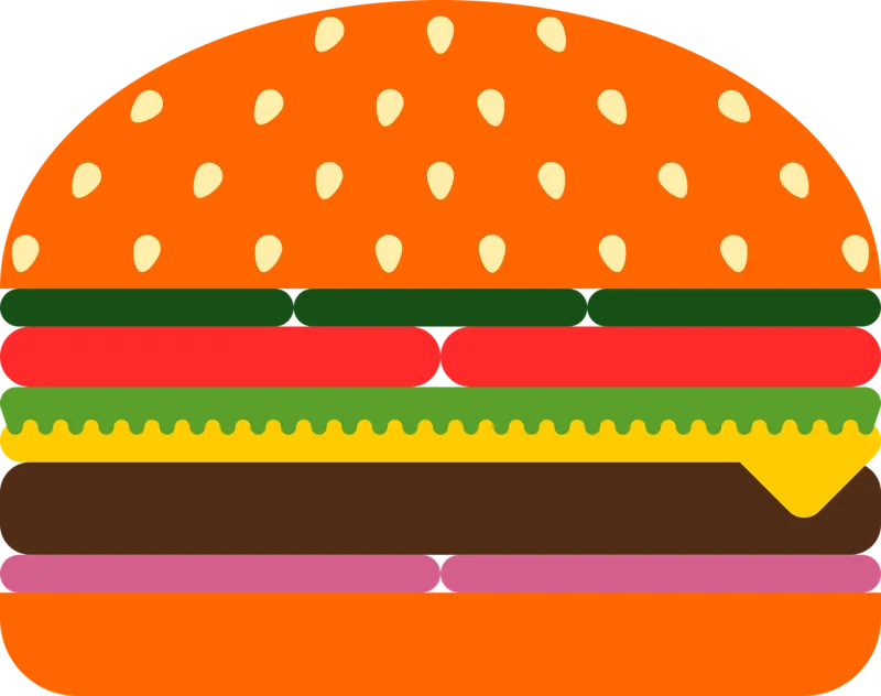 Burger Cheeseburger Cheese burger Stickdatei – Essen & Trinken