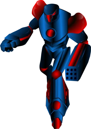 Robot Running Technology Stickdatei