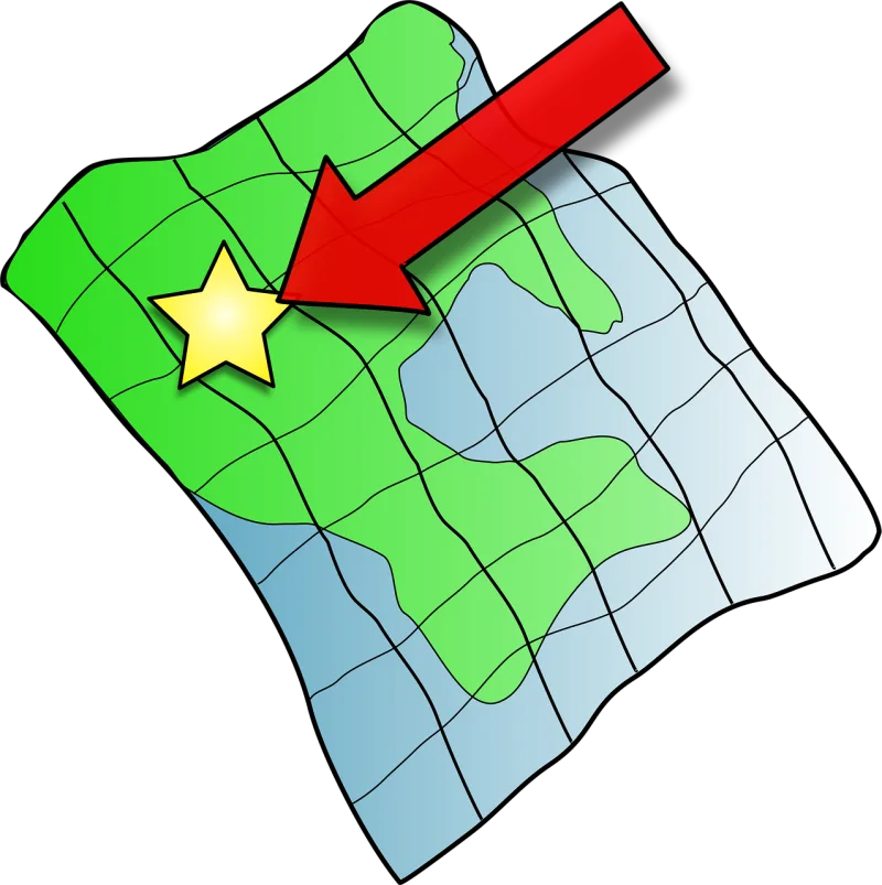 Map Point Star Stickdatei – Natur
