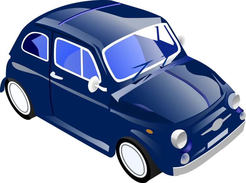 Car Blue Vehicle Stickdatei – Fahrzeuge