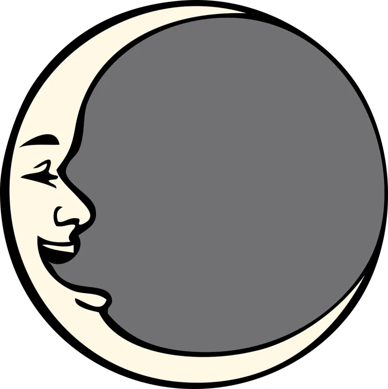 Moon Man Face Stickdatei – Natur