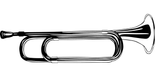 Bugle Musical Instrument Stickdatei – Musik