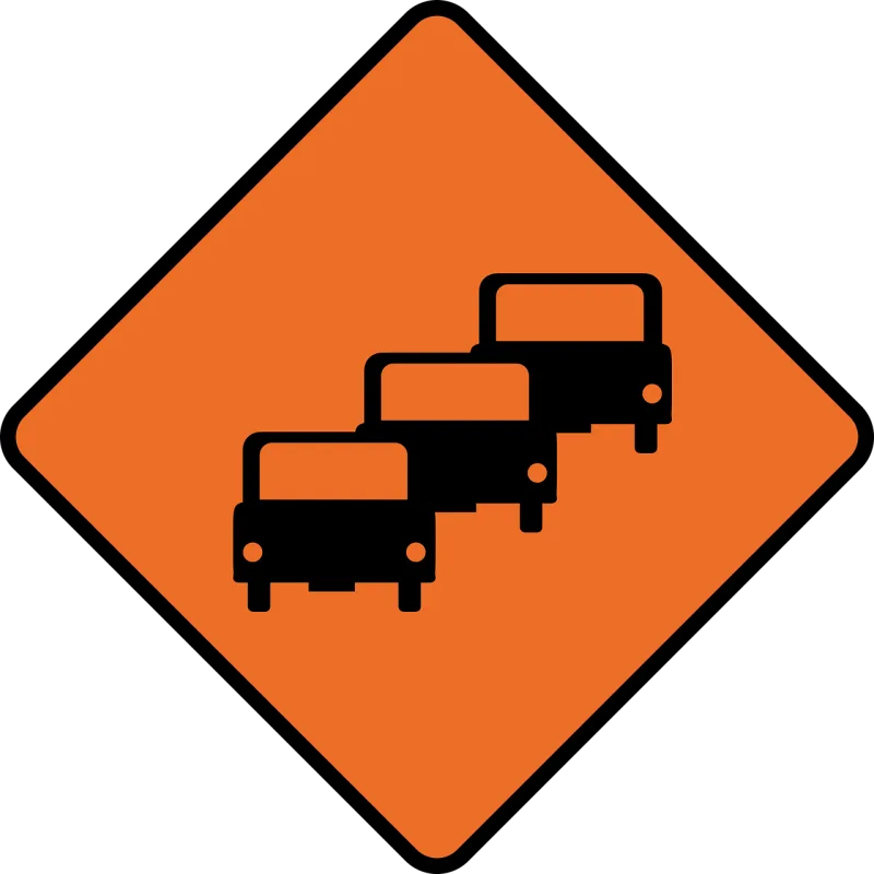 Traffic jam Traffic signs Ireland Stickdatei – Fahrzeuge