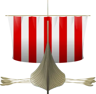 Viking ship Viking longboat Longship Stickdatei