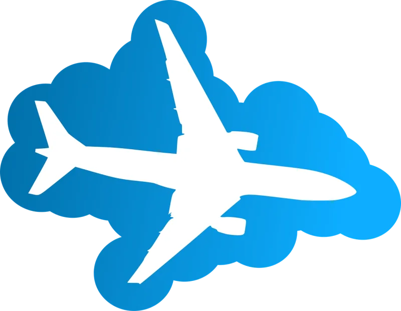 Airplane Aircraft Plane Stickdatei – Kinder