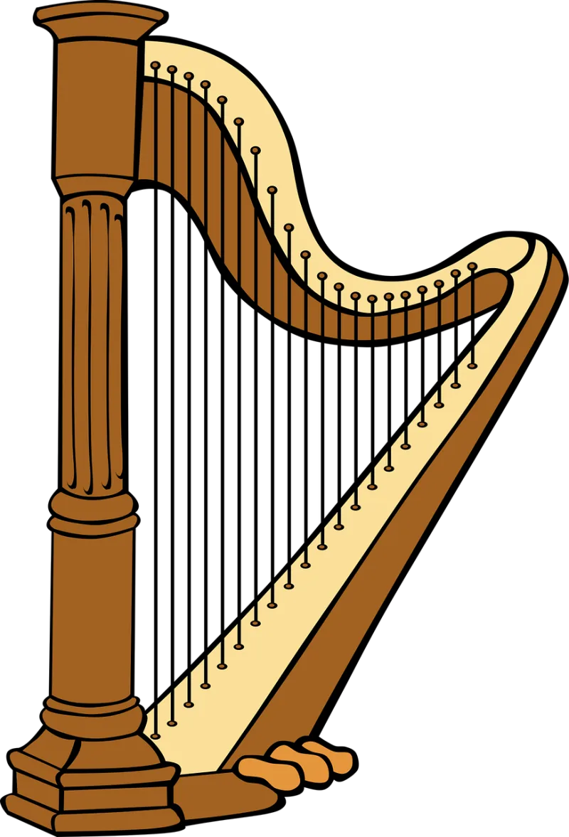 Harp Instrument Music Stickdatei – Musik