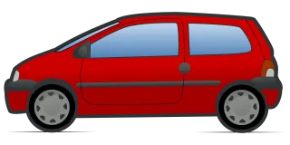 Red Car Vehicle Stickdatei