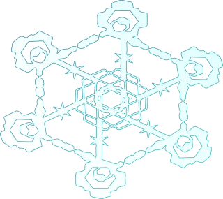 Snowflake Ice Crystal Stickdatei