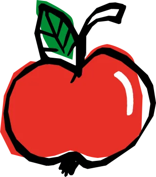 Apple Red Juicy Stickdatei – Essen & Trinken