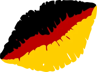 Lips Kiss mouth Germany Stickdatei