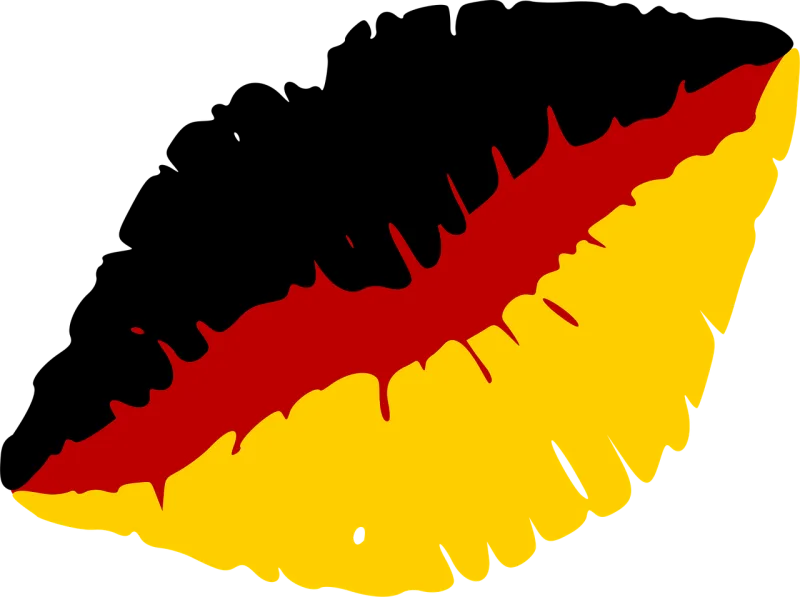 Lips Kiss mouth Germany Stickdatei – Herzen & Liebe